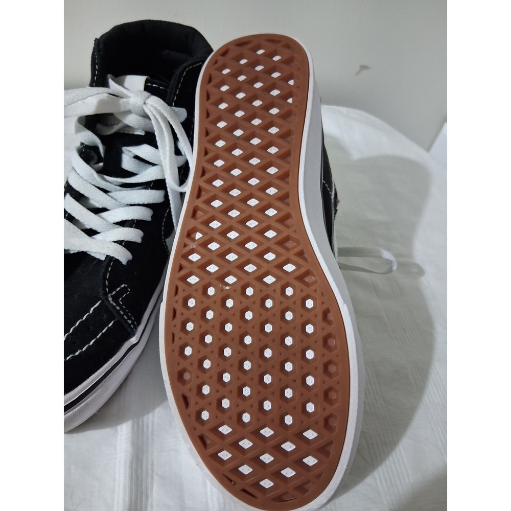 Vans Sk8-Hi ComfyCush Black White High Top Sneakers Womens Size 6 Mens 4.5 - Picture 3 of 8